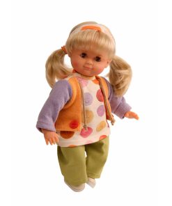 Schildkröt Puppe Schlummerle blond mit Smiley-Tunika