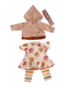 Schildkröt Puppenkleidung Früchte-Kleid mit Jacke 37cm