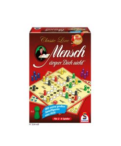 Mensch ärgere dich nicht mit großen Holzfiguren