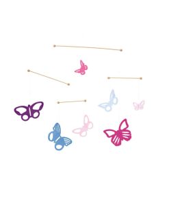Selecta Baby-Mobile bunte Schmetterlinge aus Holz