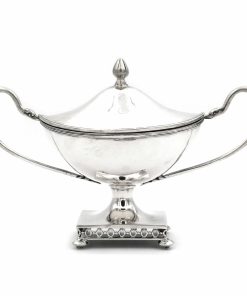 Silber Zuckerdose im Empirestil, Neresheimer & Söhne, Hanau um 1890