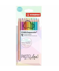 Aquarell-Buntstifte STABILOaquacolor Pastellove 12er-Set
