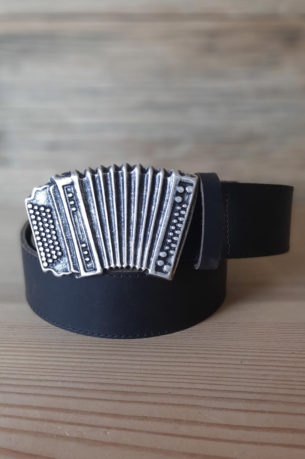 Gürtel “Ziach” echtes Leder, schwarz