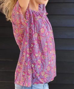 Boho-Bluse CLARIA fuchsia