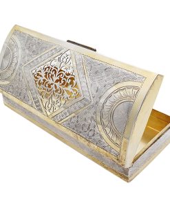 Großes Silberetui mit feiner Vergoldung – Anglo-Indien