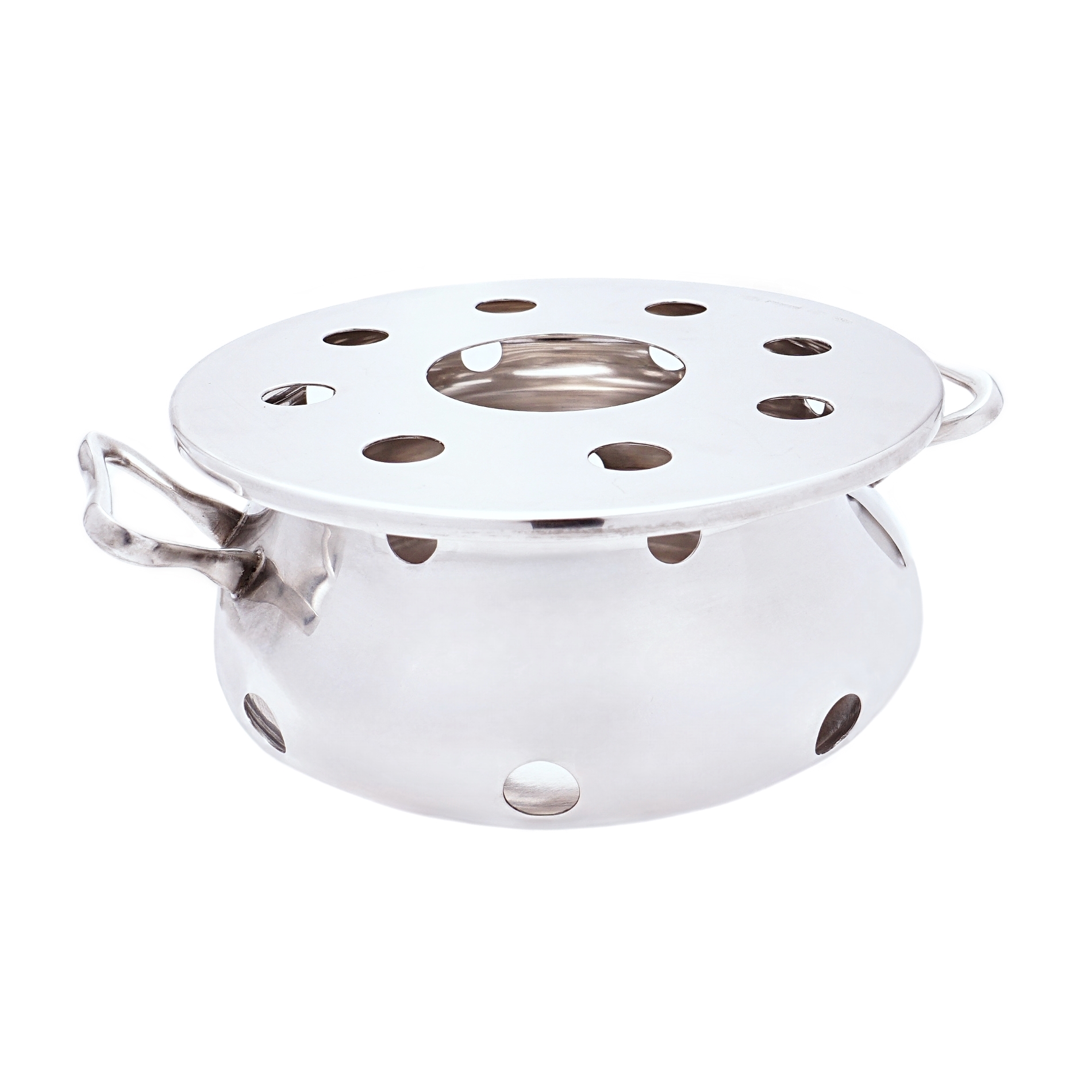 Stövchen Rechaud aus Silber – Emil Hermann, Waldstetten - Image 3