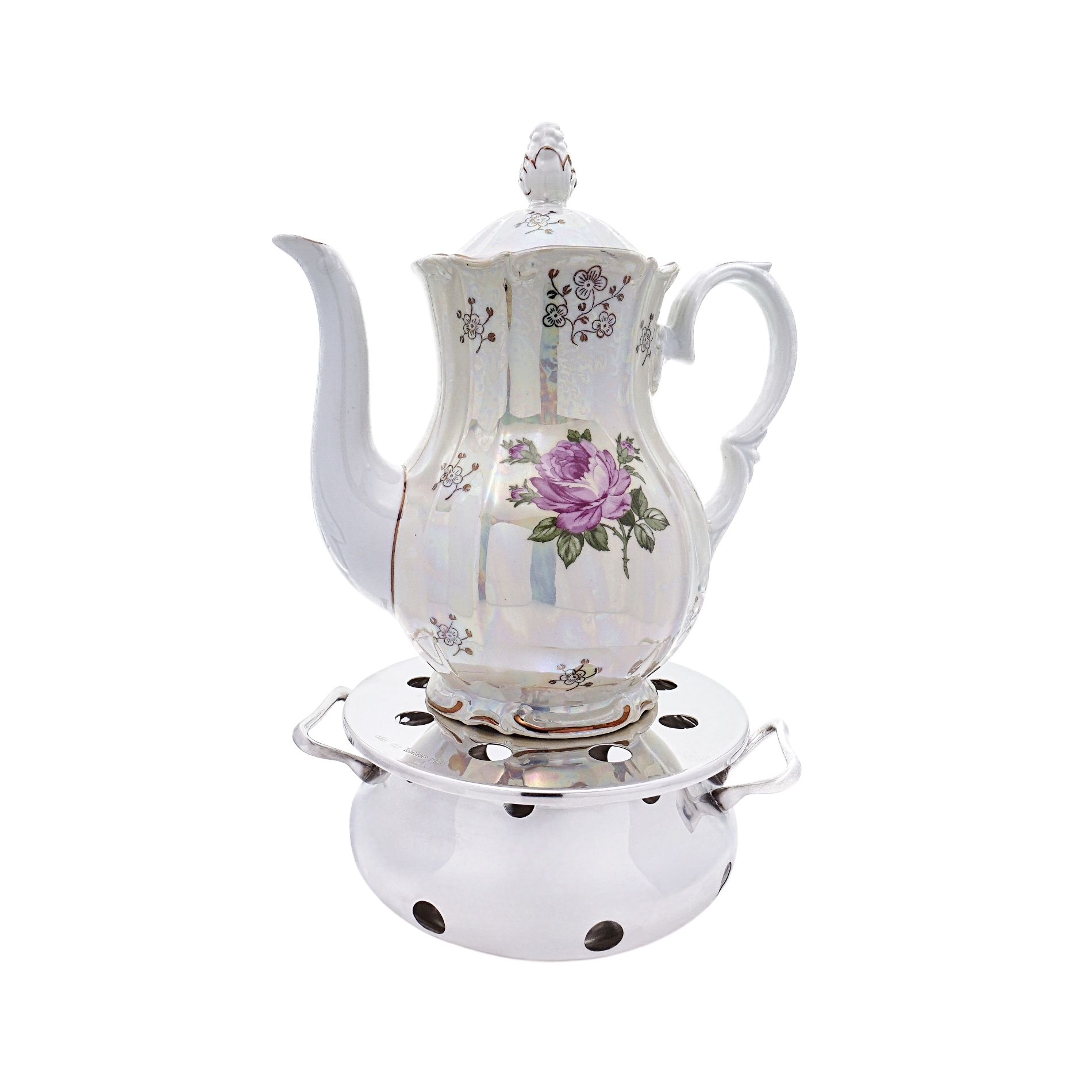 Stövchen Rechaud aus Silber – Emil Hermann, Waldstetten - Image 2