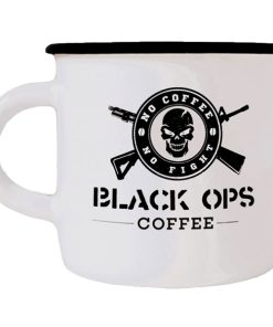 Black Ops Coffee Heavy Duty Becher weiss