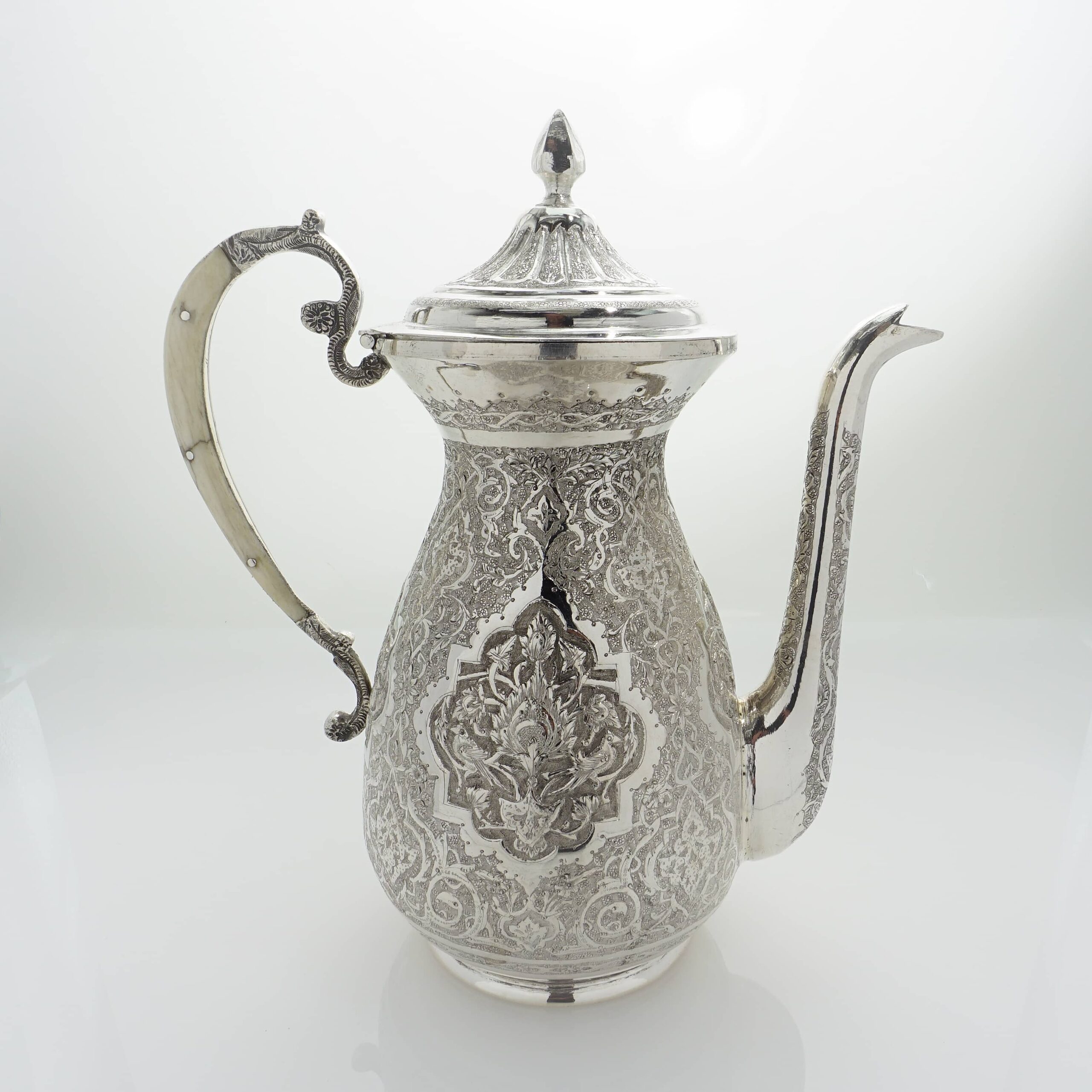 Kaffee Service Silber – Armed Lion, Iran - Image 2