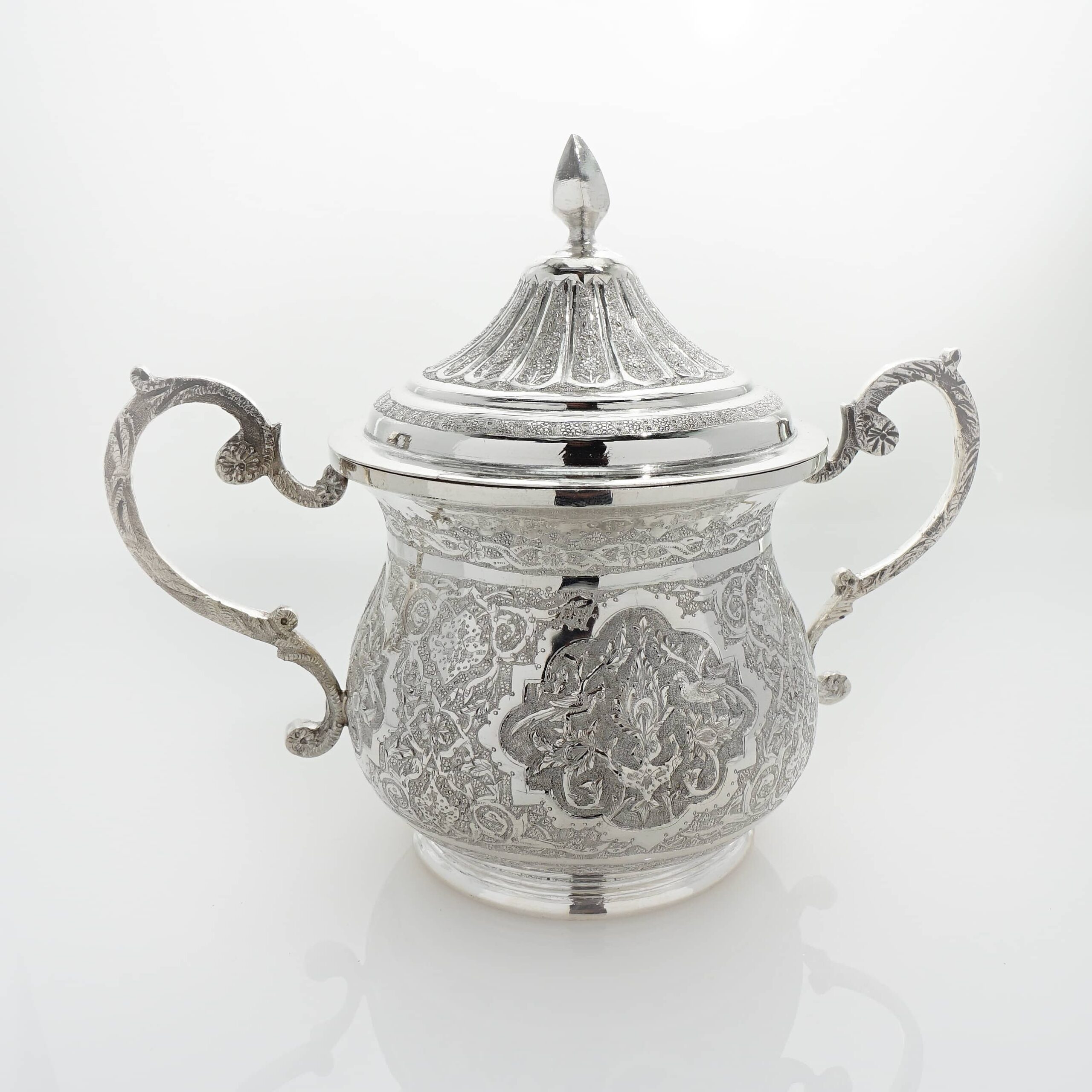 Kaffee Service Silber – Armed Lion, Iran - Image 5