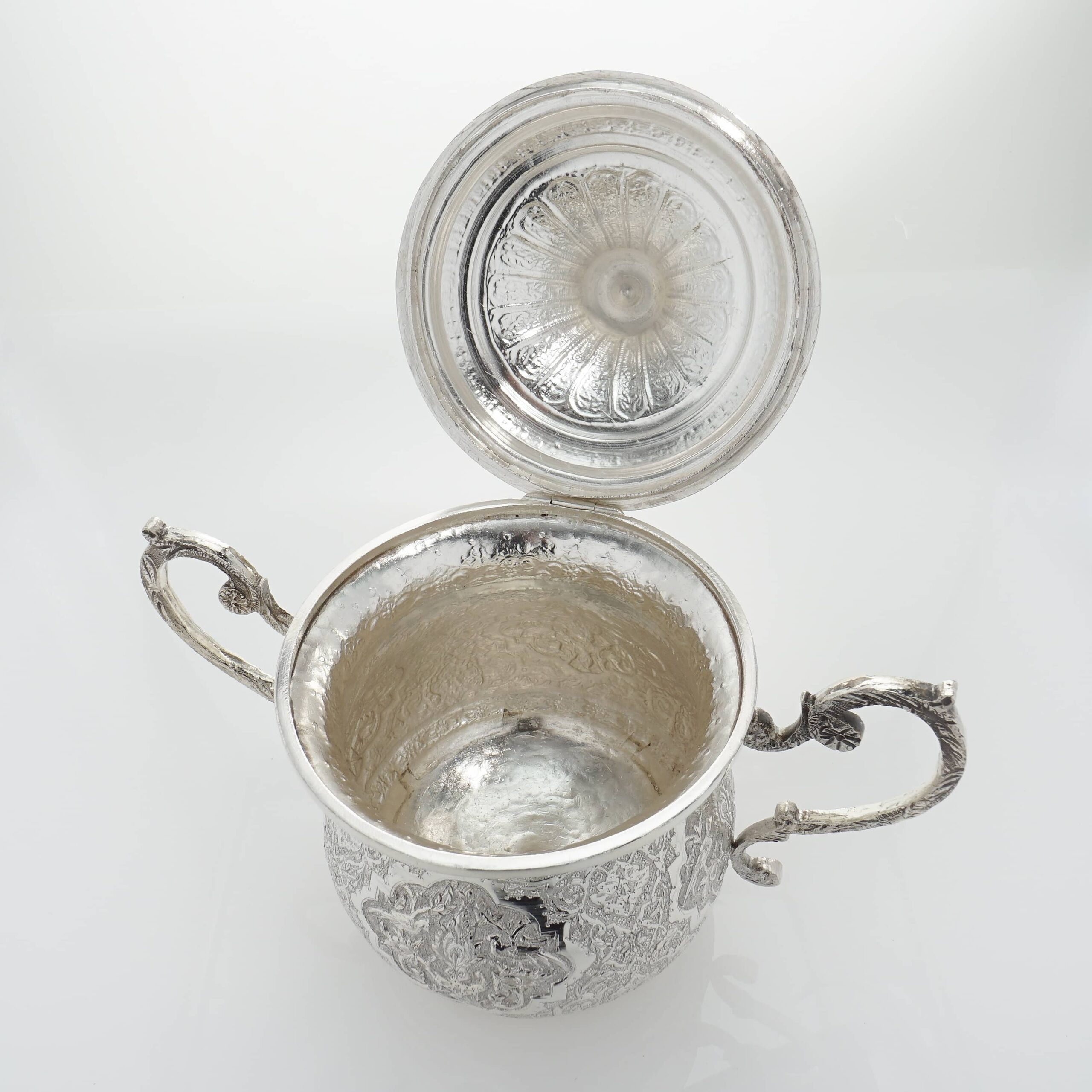 Kaffee Service Silber – Armed Lion, Iran - Image 6