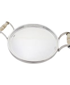 Rundtablett mit Handhaben – Giuseppe Silva, Mailand