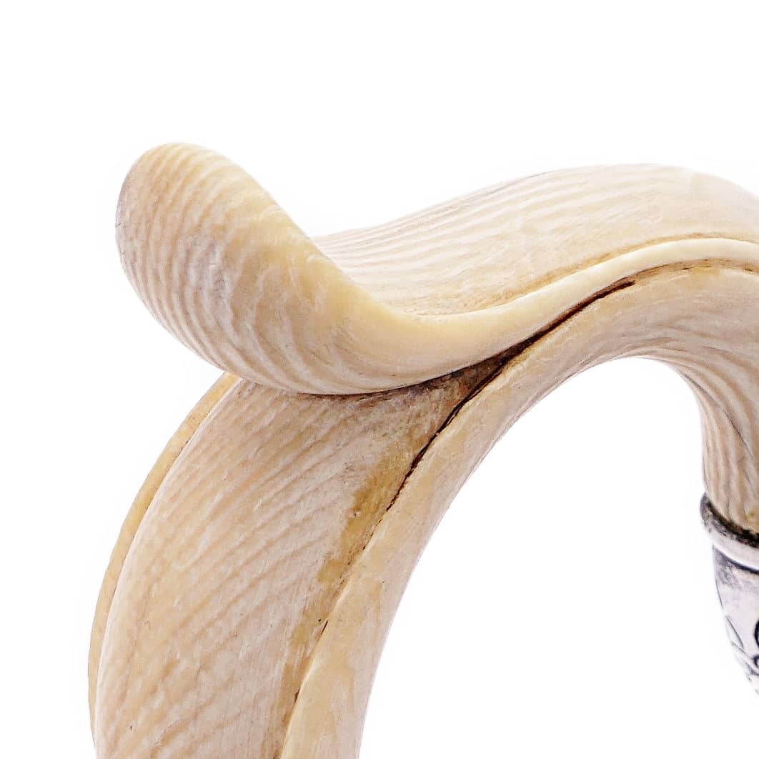 Mokkakanne Silber mit Elfenbein – Spätbiedermeier - Image 5