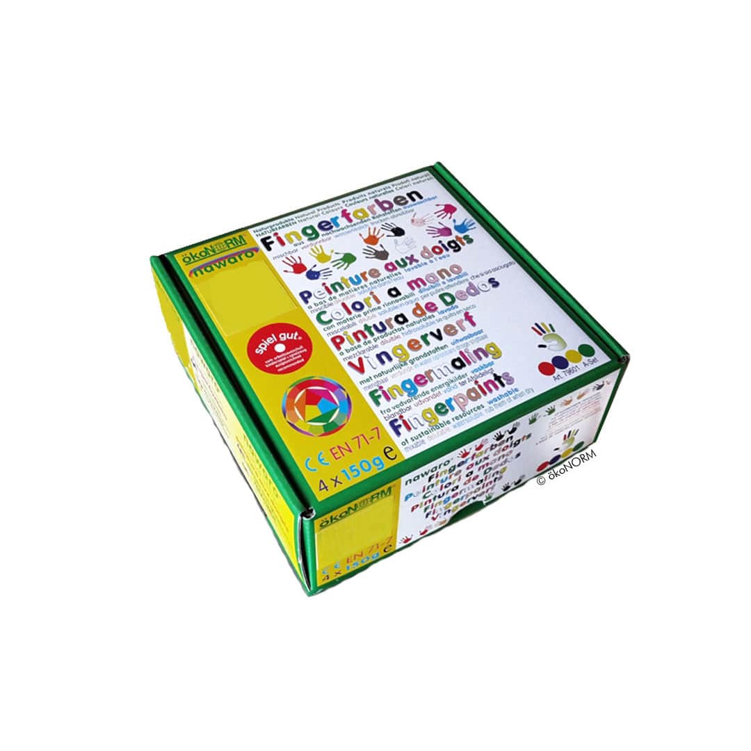 ökoNORM Fingerfarben 4er Set 4x150g - Image 2