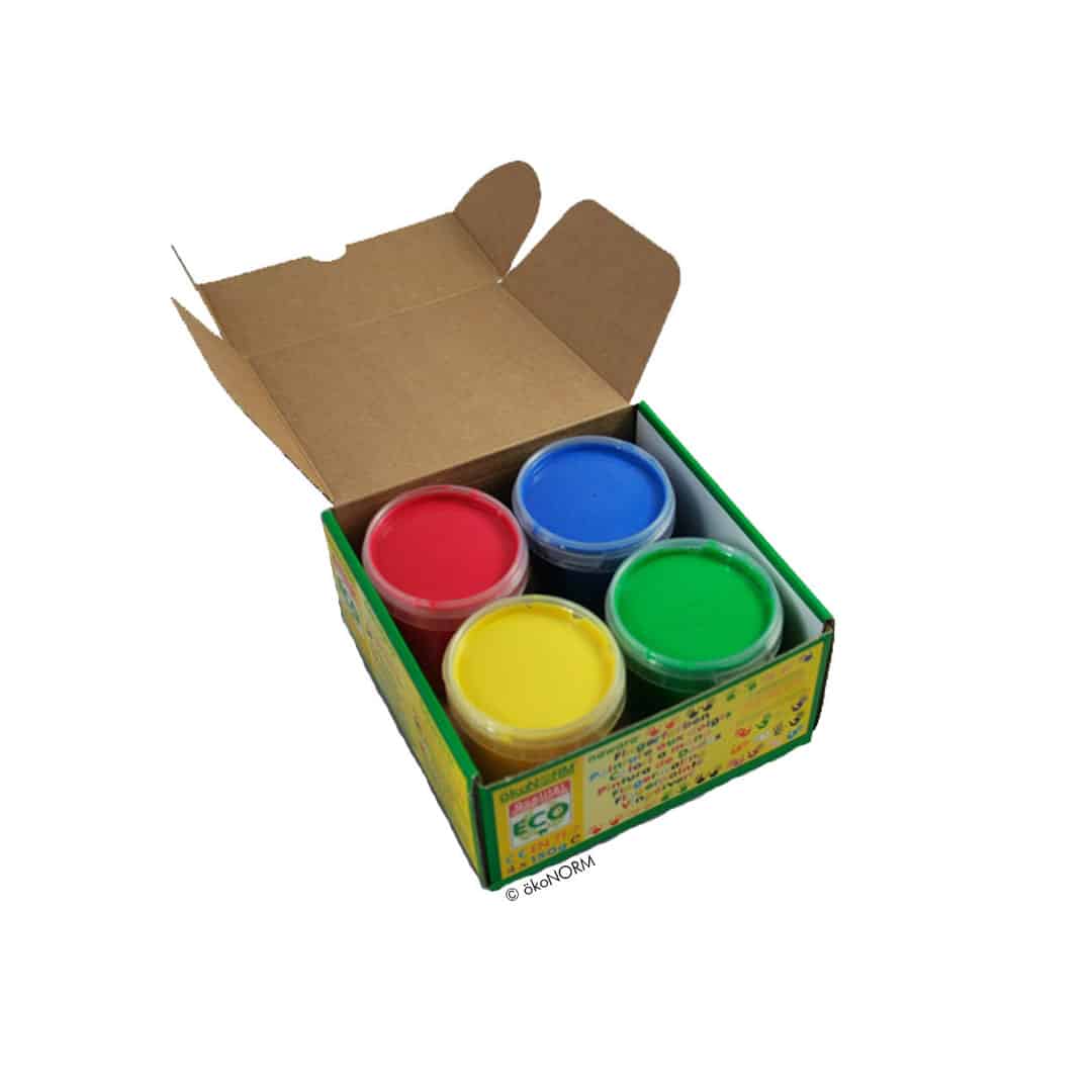 ökoNORM Fingerfarben 4er Set 4x150g - Image 3