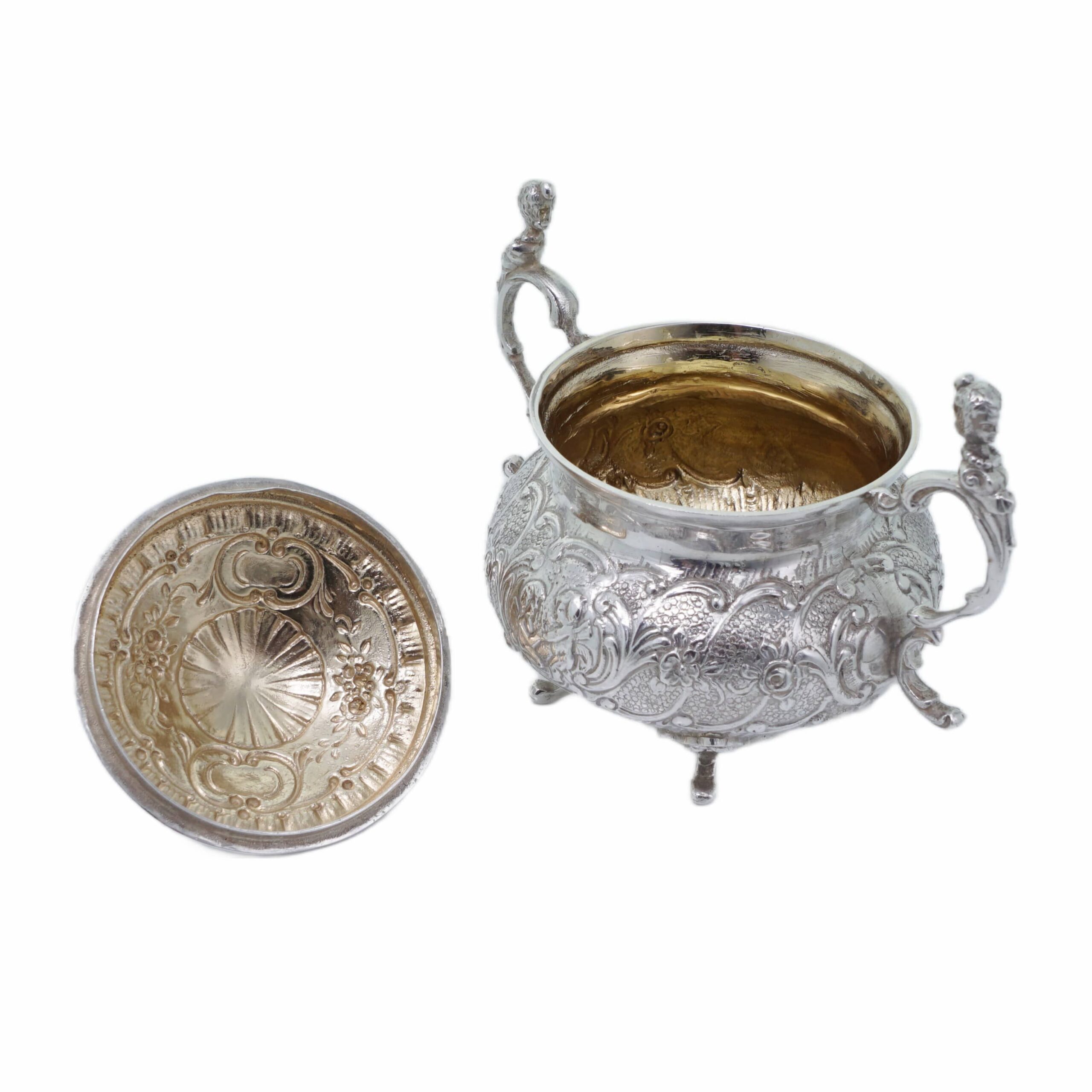 Rahmservice aus 800er Silber – Neorokoko, Hanau - Image 6