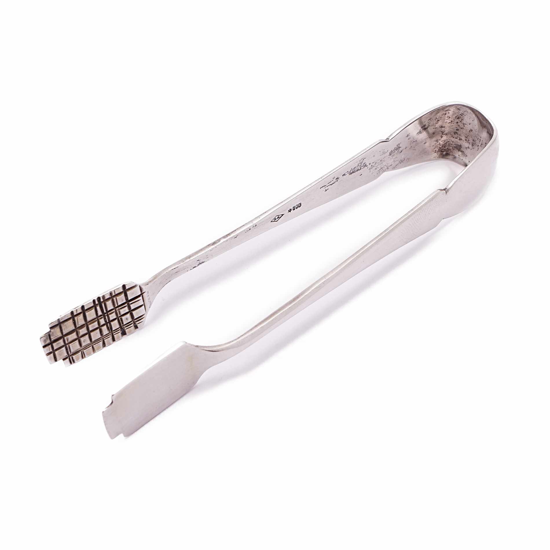 Zuckerzange Silber – Unb. Meisterzeichen, Art Deco